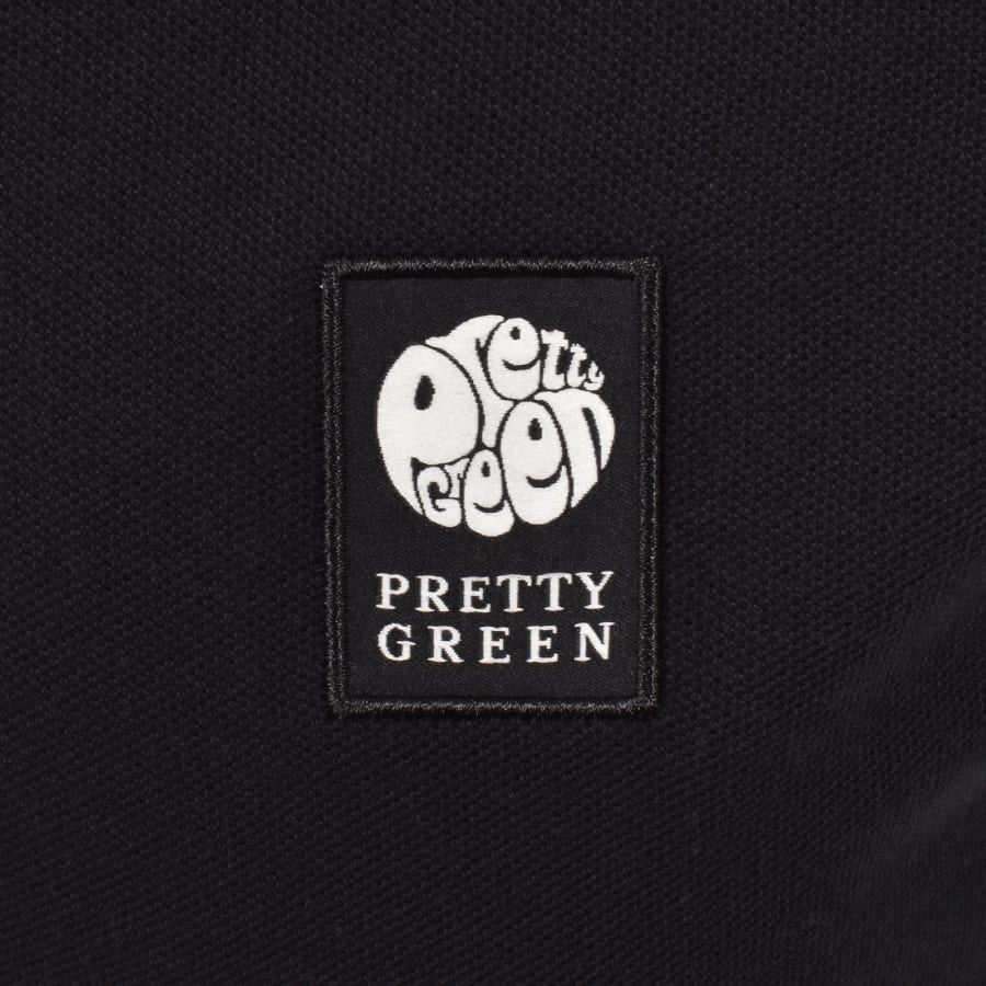 Image number 3 for Pretty Green Strobe Polo T Shirt Black
