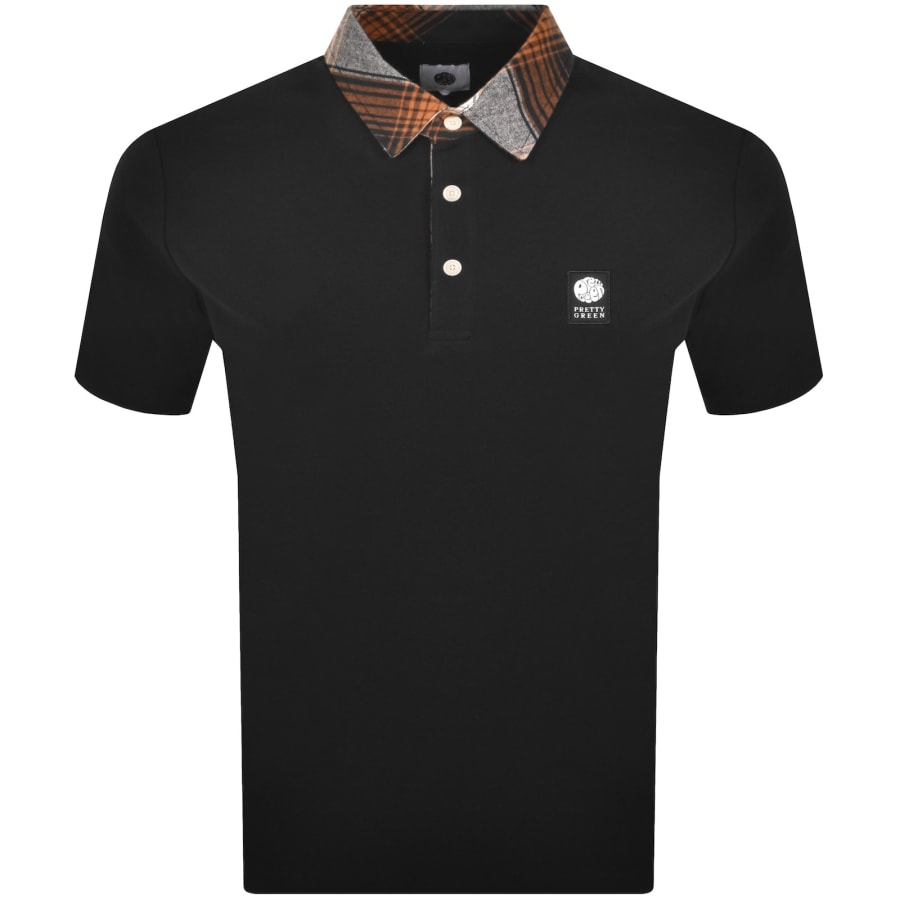 Image number 1 for Pretty Green Strobe Polo T Shirt Black