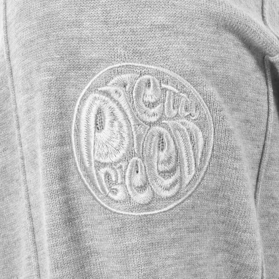 Image number 3 for Pretty Green Harrington Knit Bomber Grey