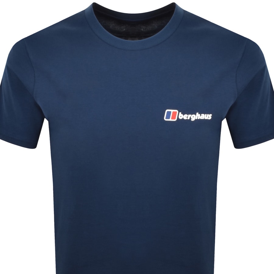 Image number 2 for Berghaus Logo T Shirt Hale Navy