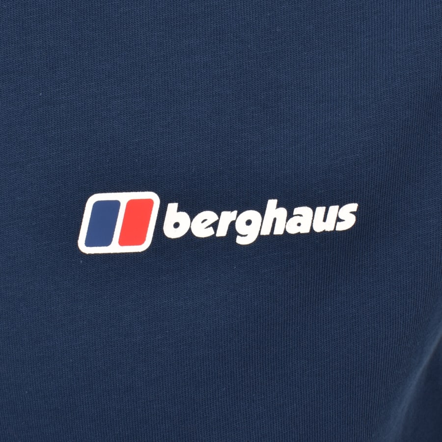 Image number 3 for Berghaus Logo T Shirt Hale Navy