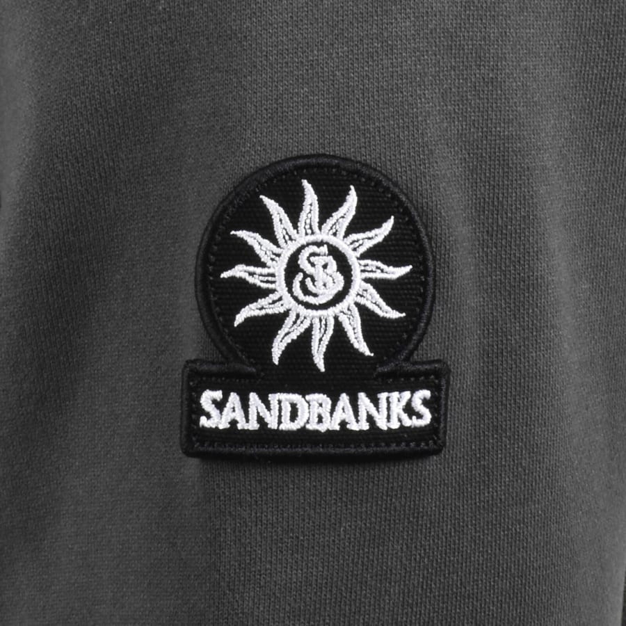 Image number 4 for Sandbanks Badge Logo Sweatshirt Grey