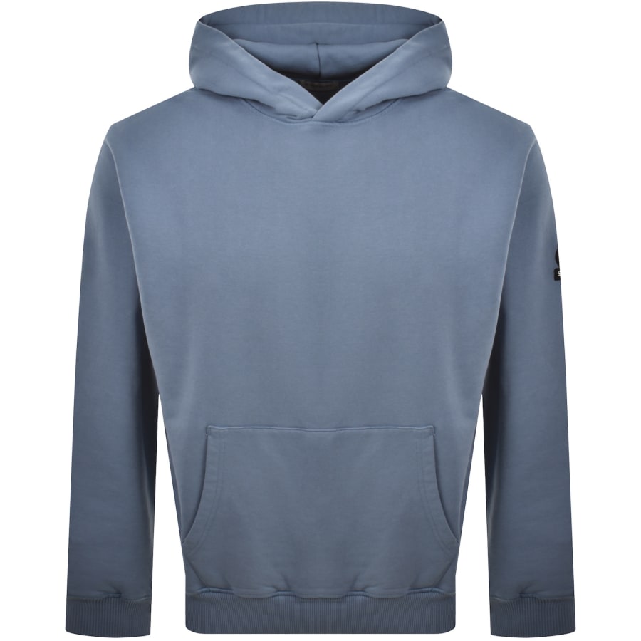 Image number 2 for Sandbanks Badge Logo Hoodie Blue