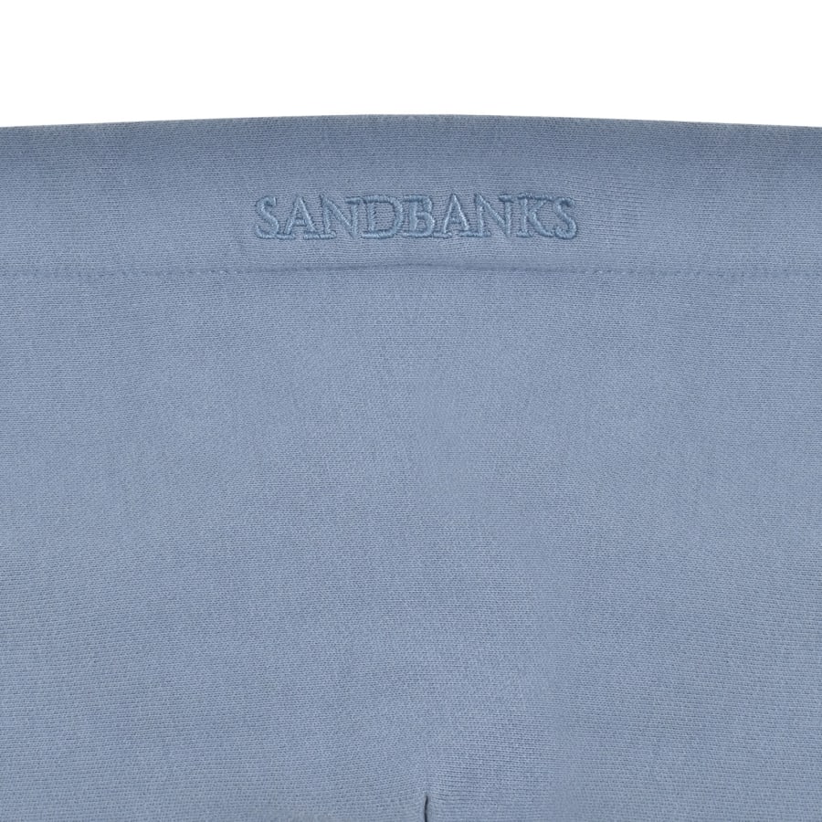Image number 5 for Sandbanks Badge Logo Hoodie Blue