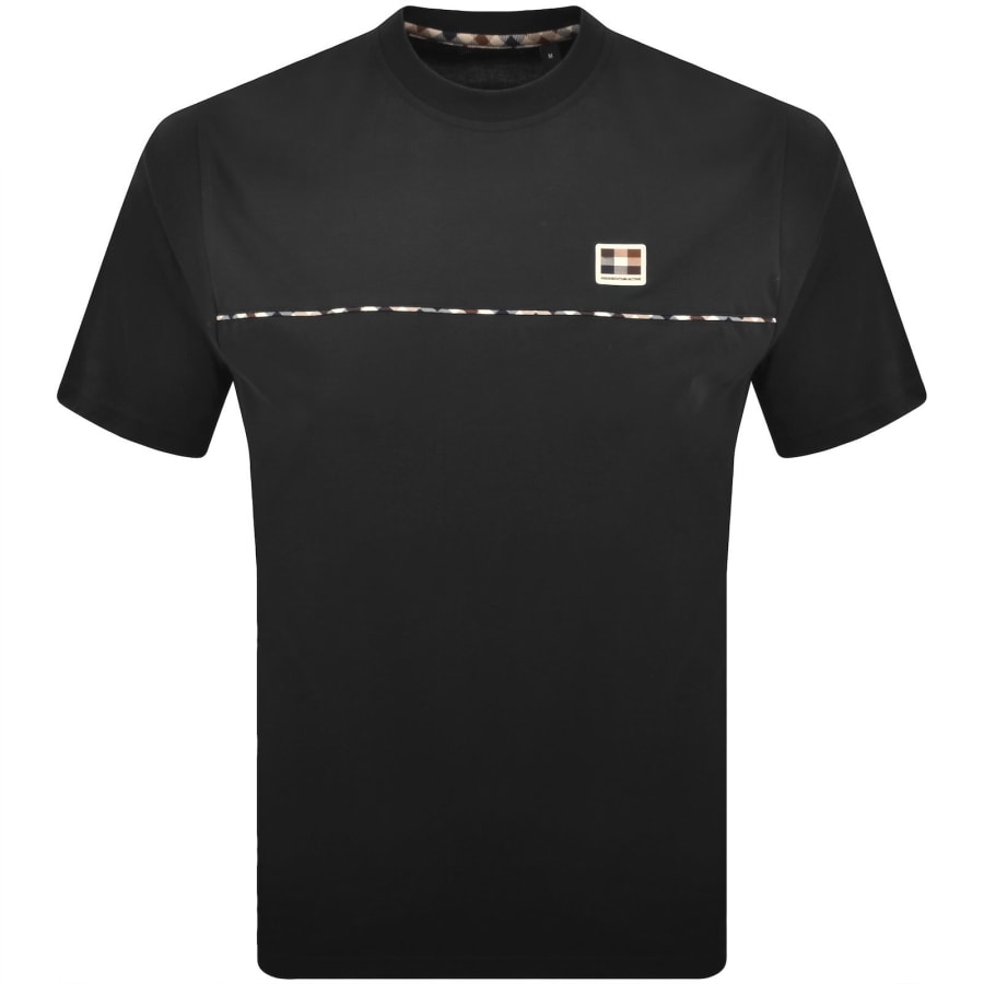 Image number 1 for Aquascutum Logo T Shirt Black