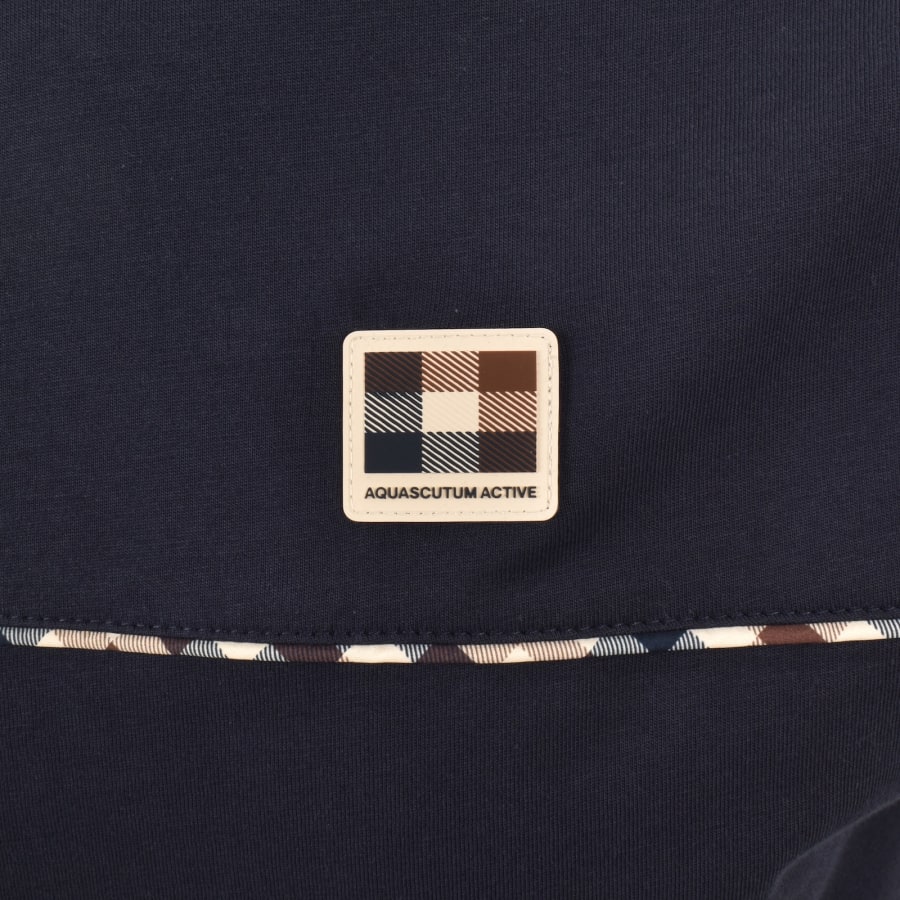 Image number 3 for Aquascutum Logo T Shirt Navy
