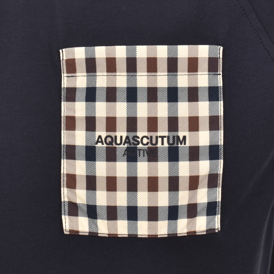 Image number 3 for Aquascutum Pocket T Shirt Navy