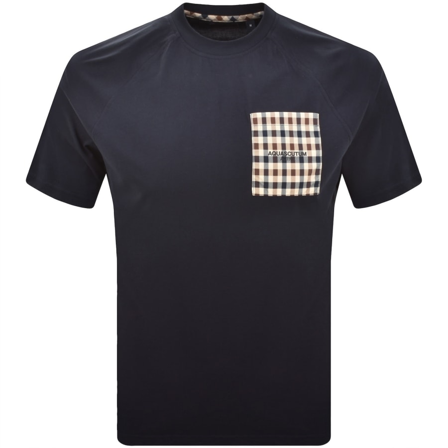Image number 1 for Aquascutum Pocket T Shirt Navy