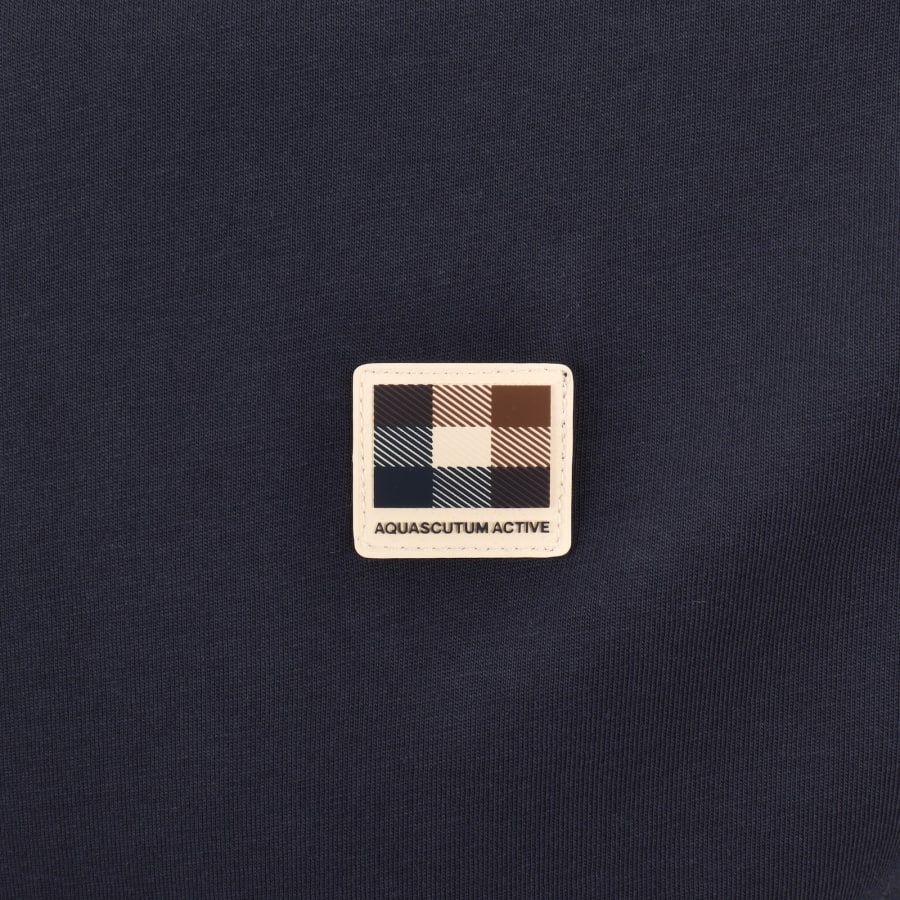 Image number 3 for Aquascutum Shoulder T Shirt Navy