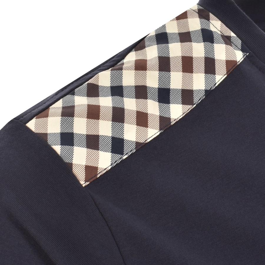 Image number 5 for Aquascutum Shoulder T Shirt Navy