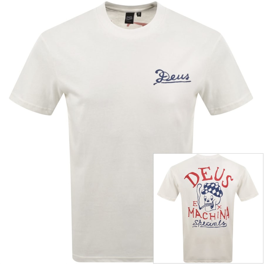 Image number 1 for Deus Ex Machina Bobskull T Shirt White
