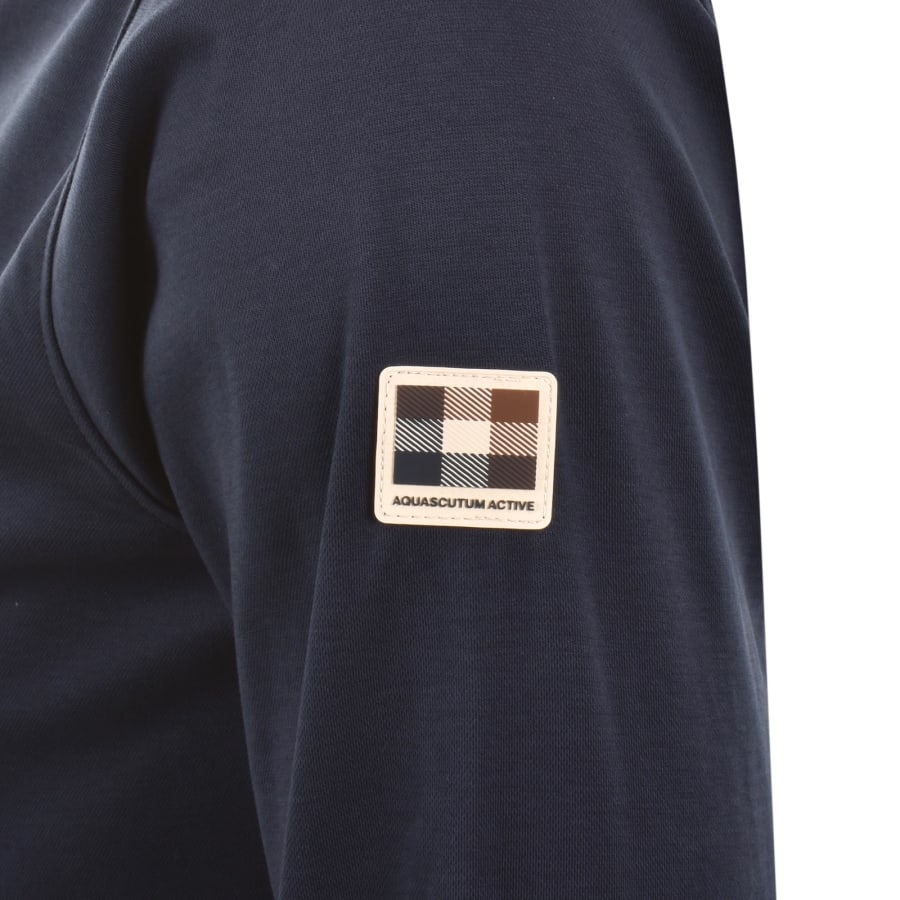 Image number 4 for Aquascutum Tech Jersey Polo T Shirt Navy
