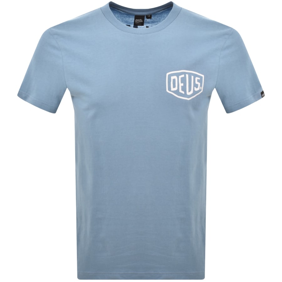 Image number 2 for Deus Ex Machina Camperdown Address T Shirt Blue