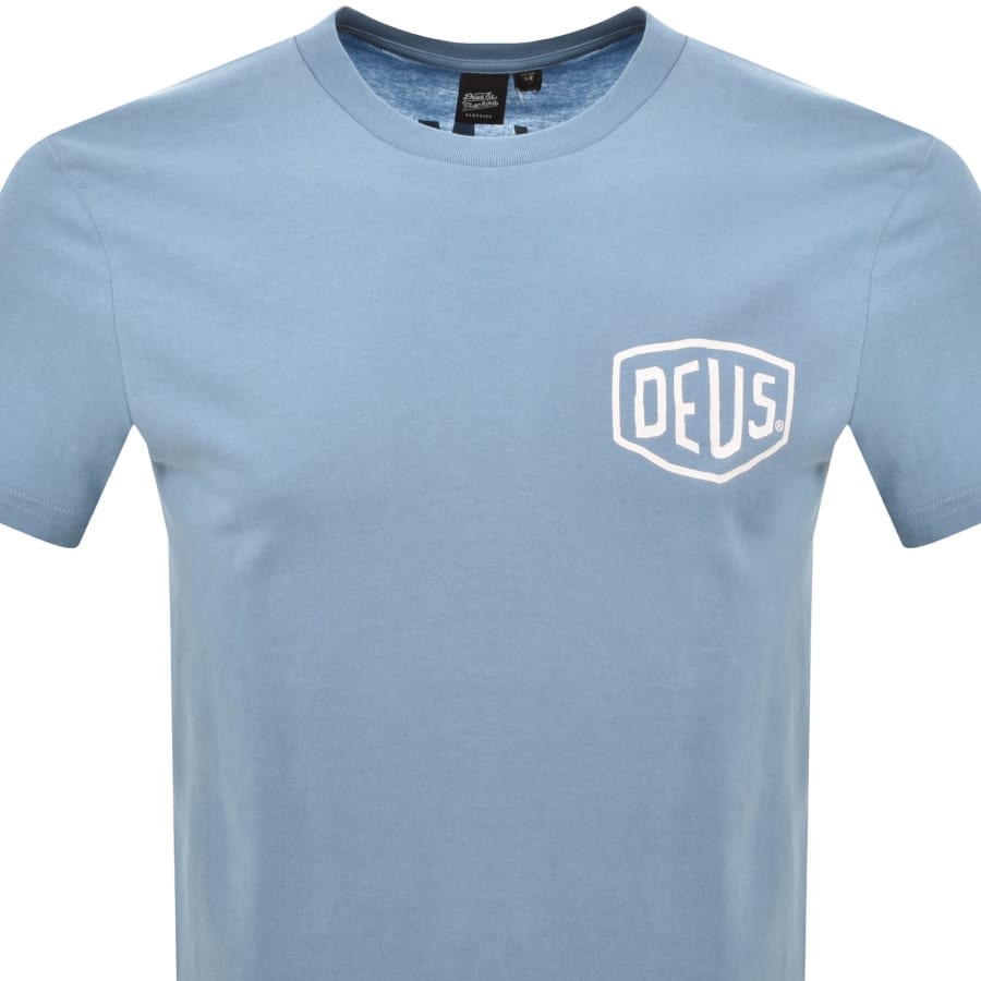 Image number 3 for Deus Ex Machina Camperdown Address T Shirt Blue