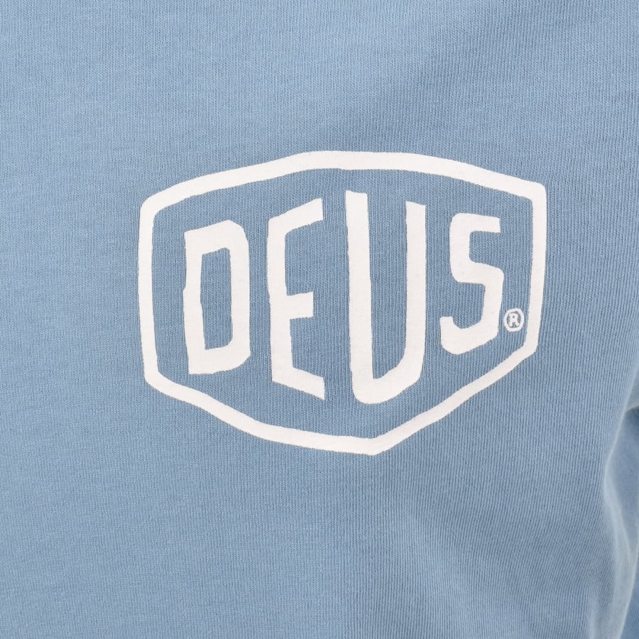 Image number 4 for Deus Ex Machina Camperdown Address T Shirt Blue