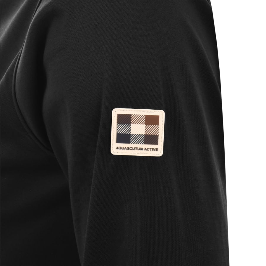 Image number 4 for Aquascutum Tech Jersey Polo T Shirt Black