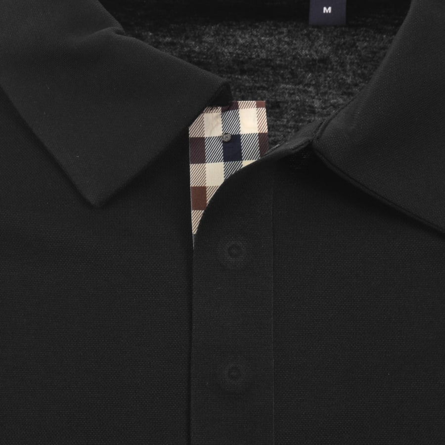 Image number 5 for Aquascutum Tech Jersey Polo T Shirt Black