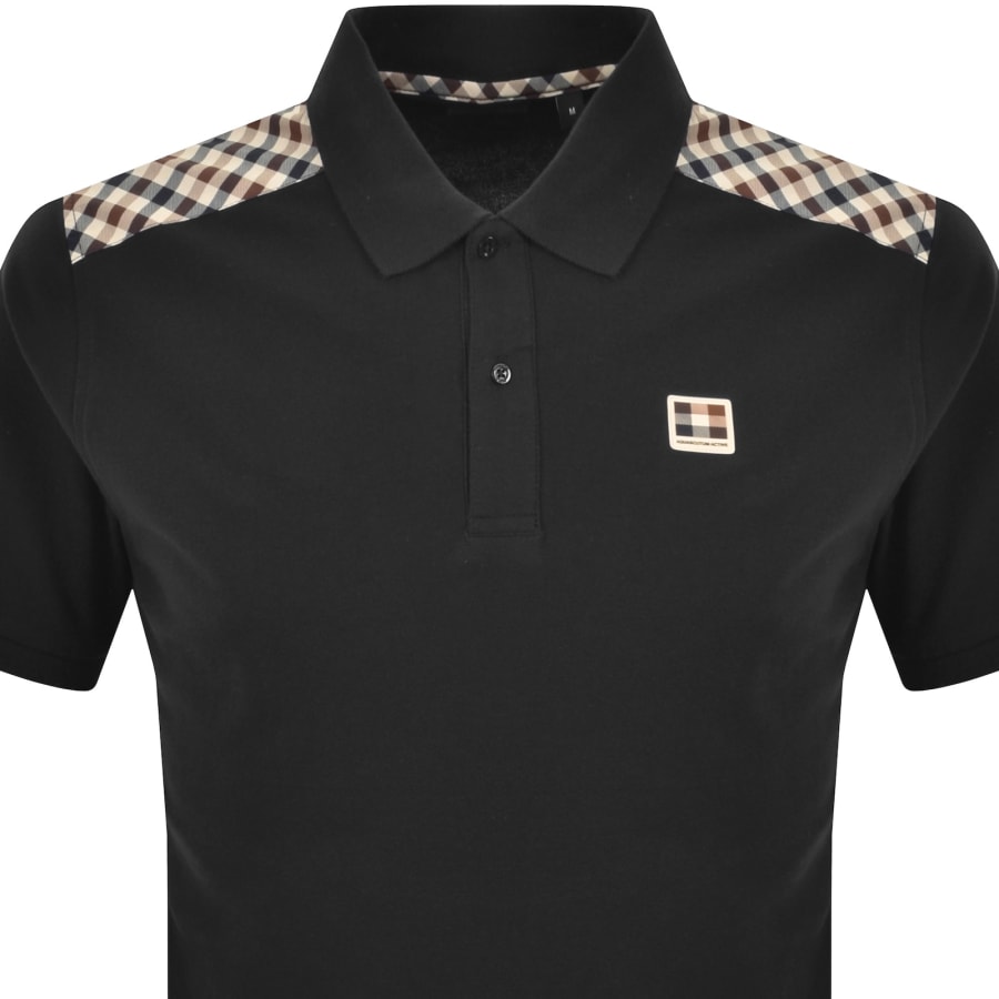 Image number 2 for Aquascutum Tech Jersey Polo T Shirt Black