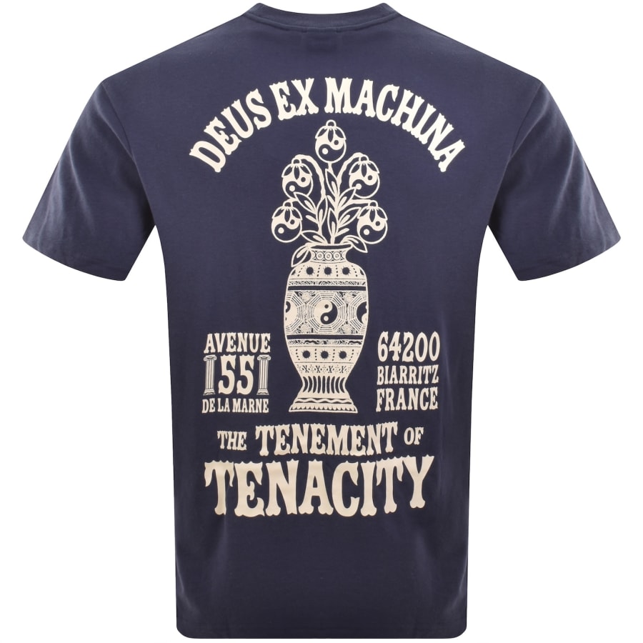 Image number 5 for Deus Ex Machina Biarritz Ceramic T Shirt Blue