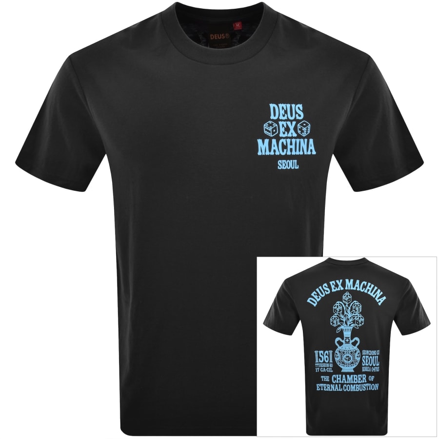 Image number 1 for Deus Ex Machina Seoul Ceramic T Shirt Black