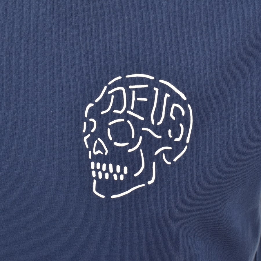 Image number 4 for Deus Ex Machina Venice Skull T Shirt Blue