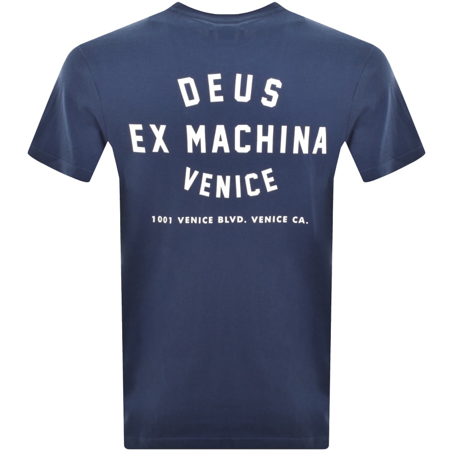 Image number 5 for Deus Ex Machina Venice Skull T Shirt Blue