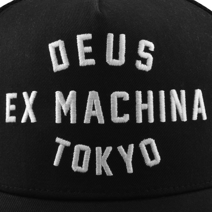 Image number 4 for Deus Ex Machina Harajuku Address Trucker Cap Black