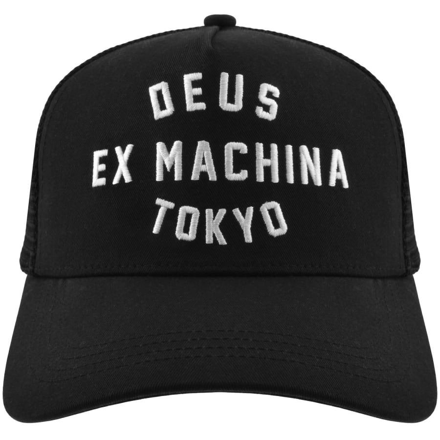 Image number 1 for Deus Ex Machina Harajuku Address Trucker Cap Black