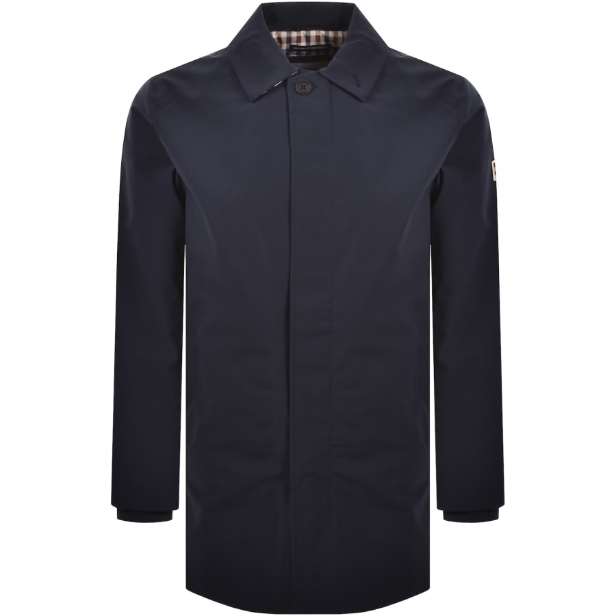 Image number 2 for Aquascutum Shell Hooded Jacket Navy