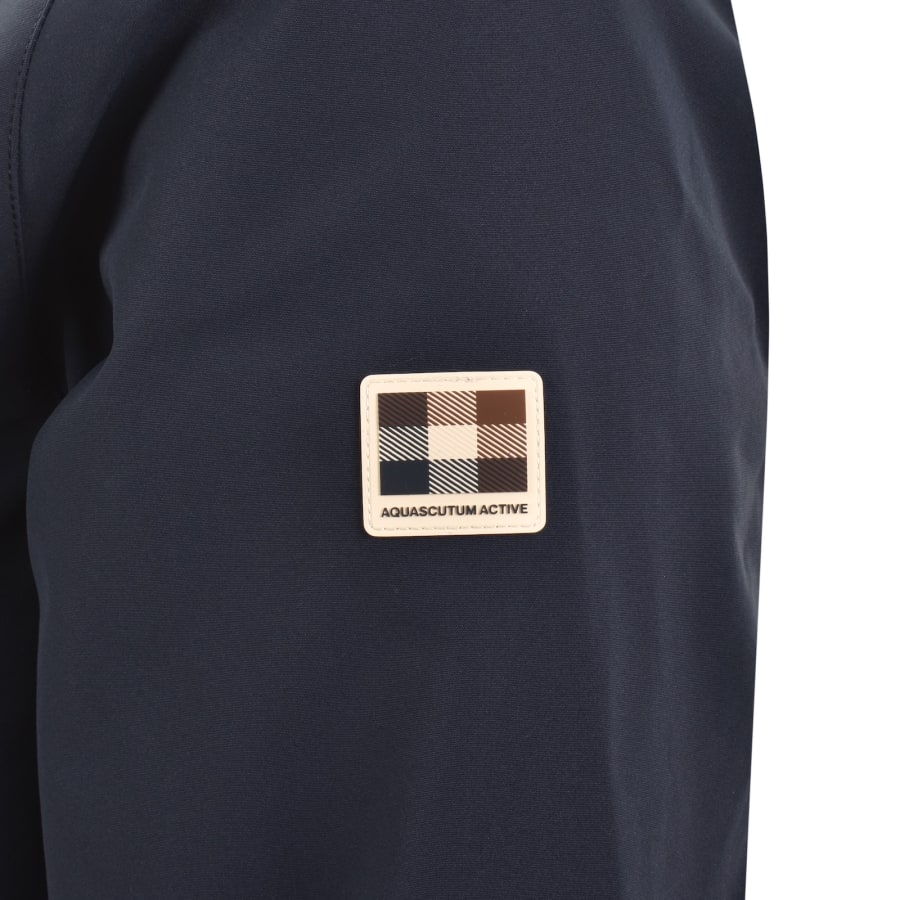 Image number 4 for Aquascutum Shell Hooded Jacket Navy