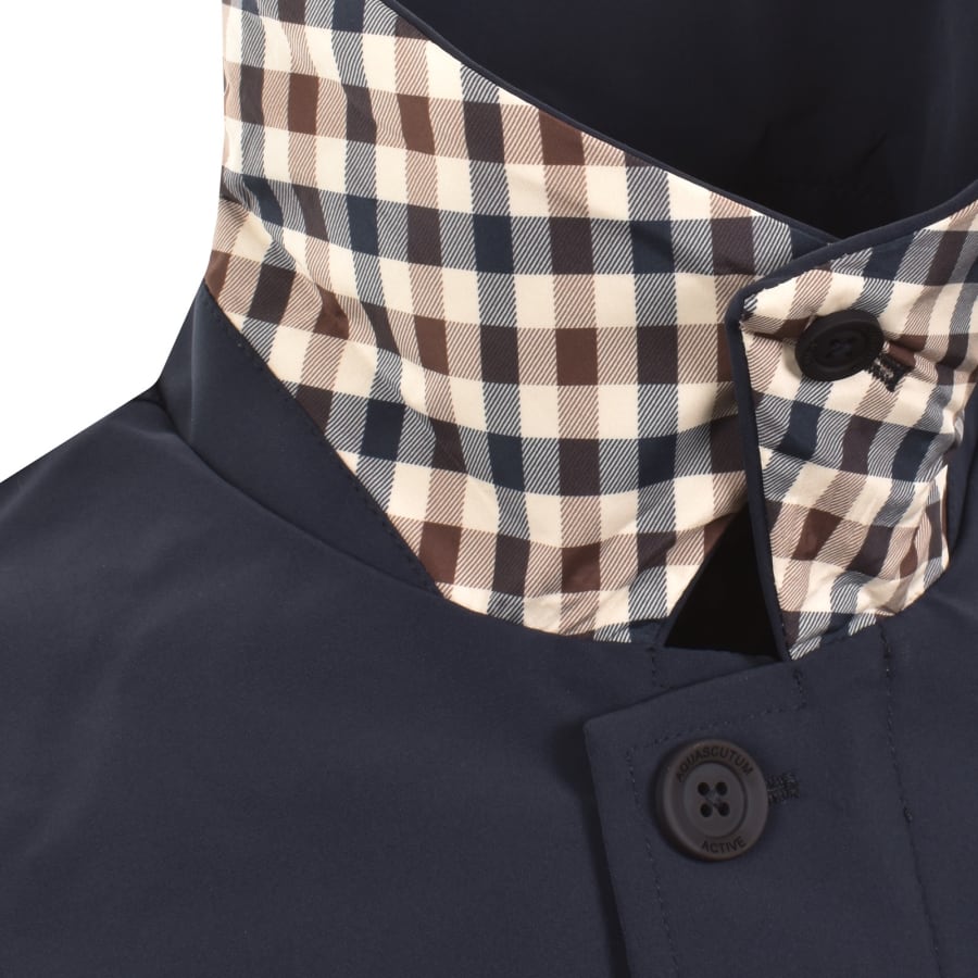 Image number 5 for Aquascutum Shell Hooded Jacket Navy