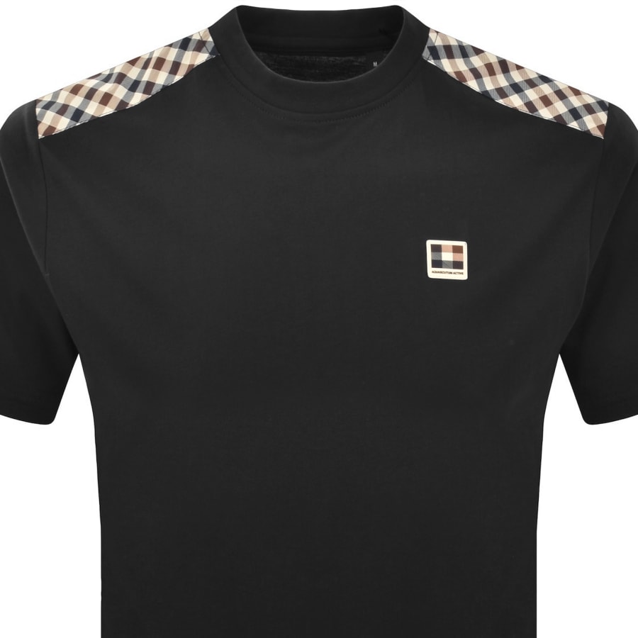 Image number 2 for Aquascutum Shoulder T Shirt Black