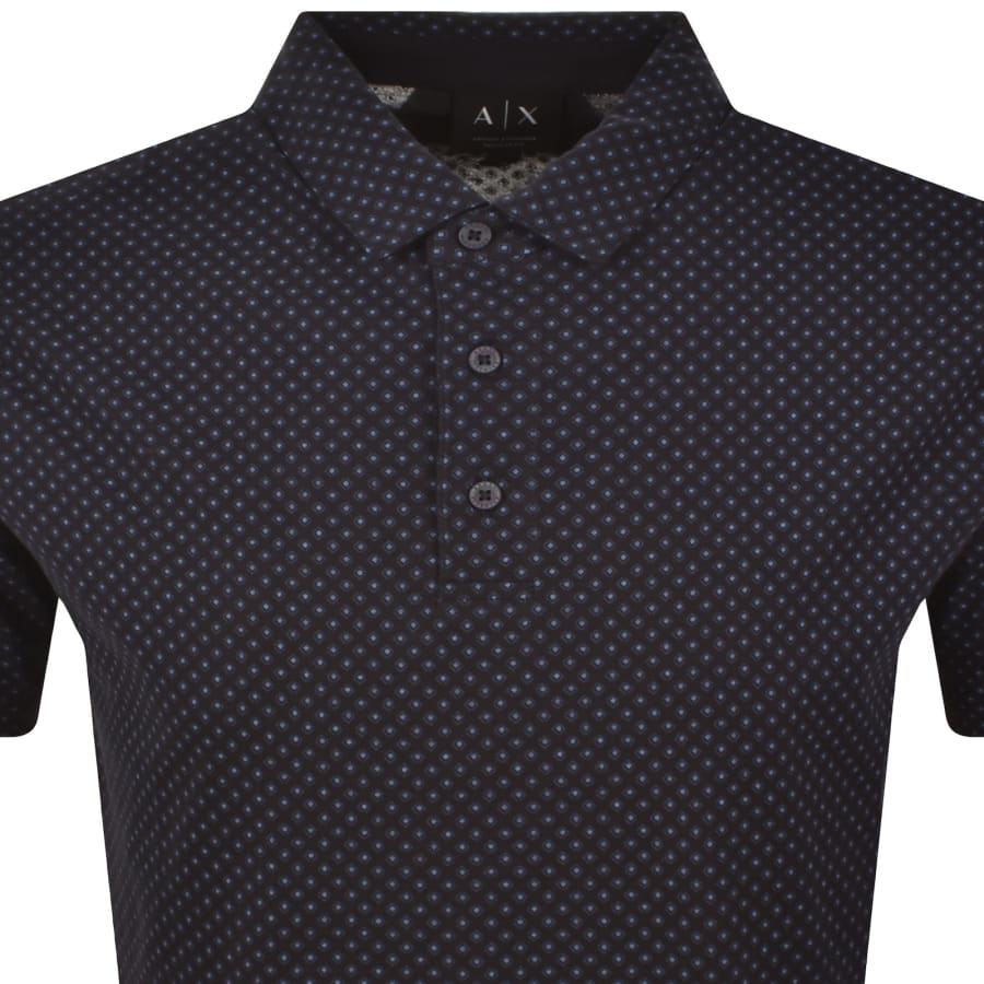 Image number 2 for Armani Exchange Polo T Shirt Navy