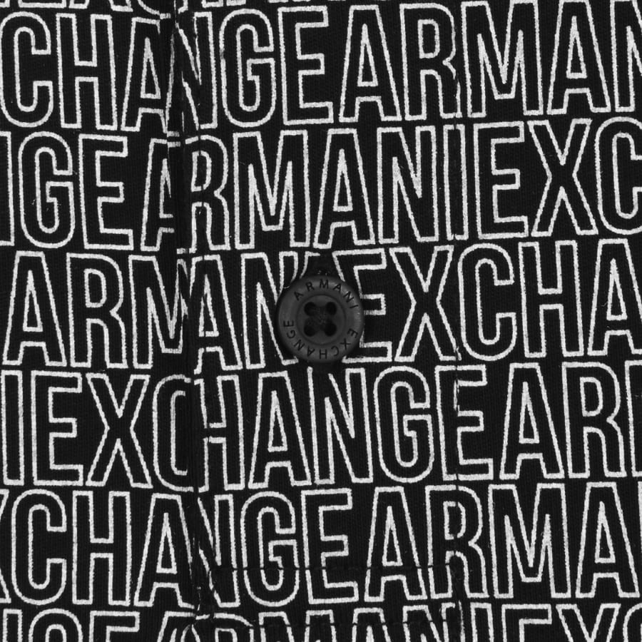 Image number 3 for Armani Exchange Polo T Shirt Black