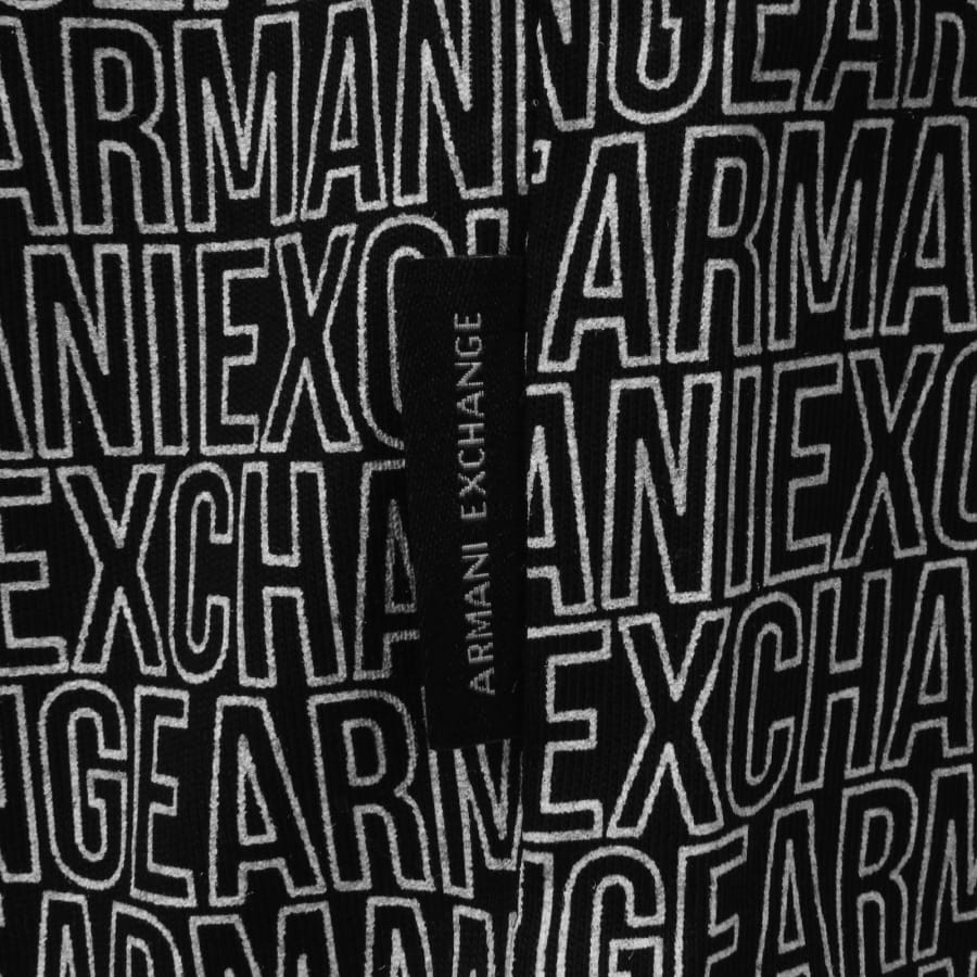 Image number 4 for Armani Exchange Polo T Shirt Black