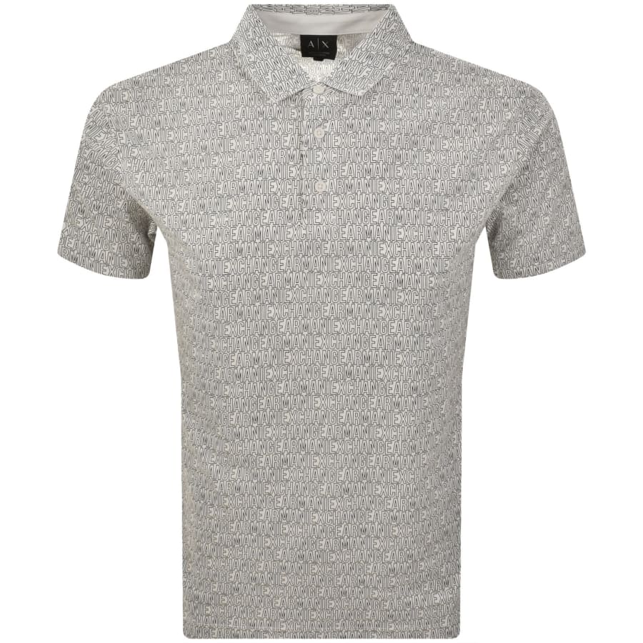 Image number 1 for Armani Exchange Polo T Shirt Off White