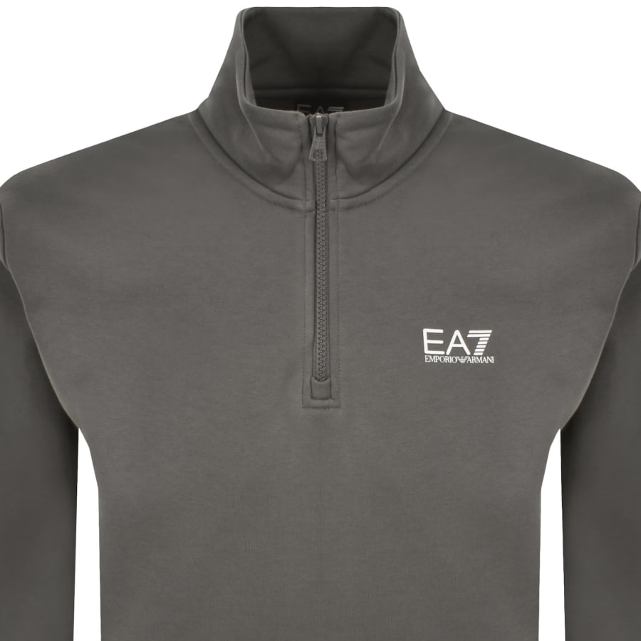 Image number 2 for EA7 Emporio Armani Logo Sweatshirt Grey