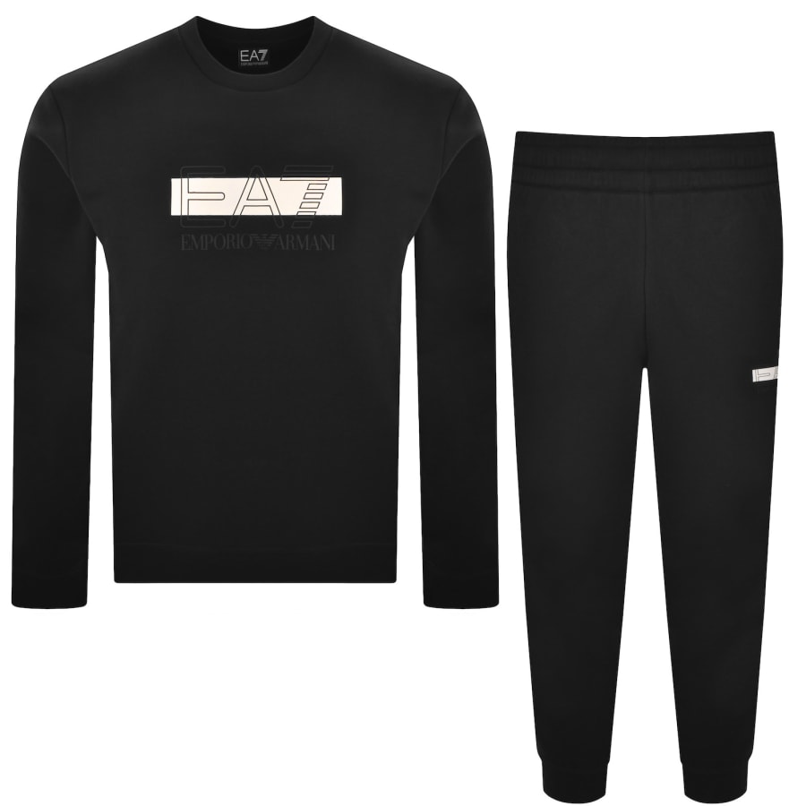 Image number 1 for EA7 Emporio Armani Logo Tracksuit Black