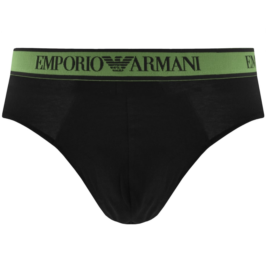 Image number 3 for Emporio Armani 3 Pack Briefs Black