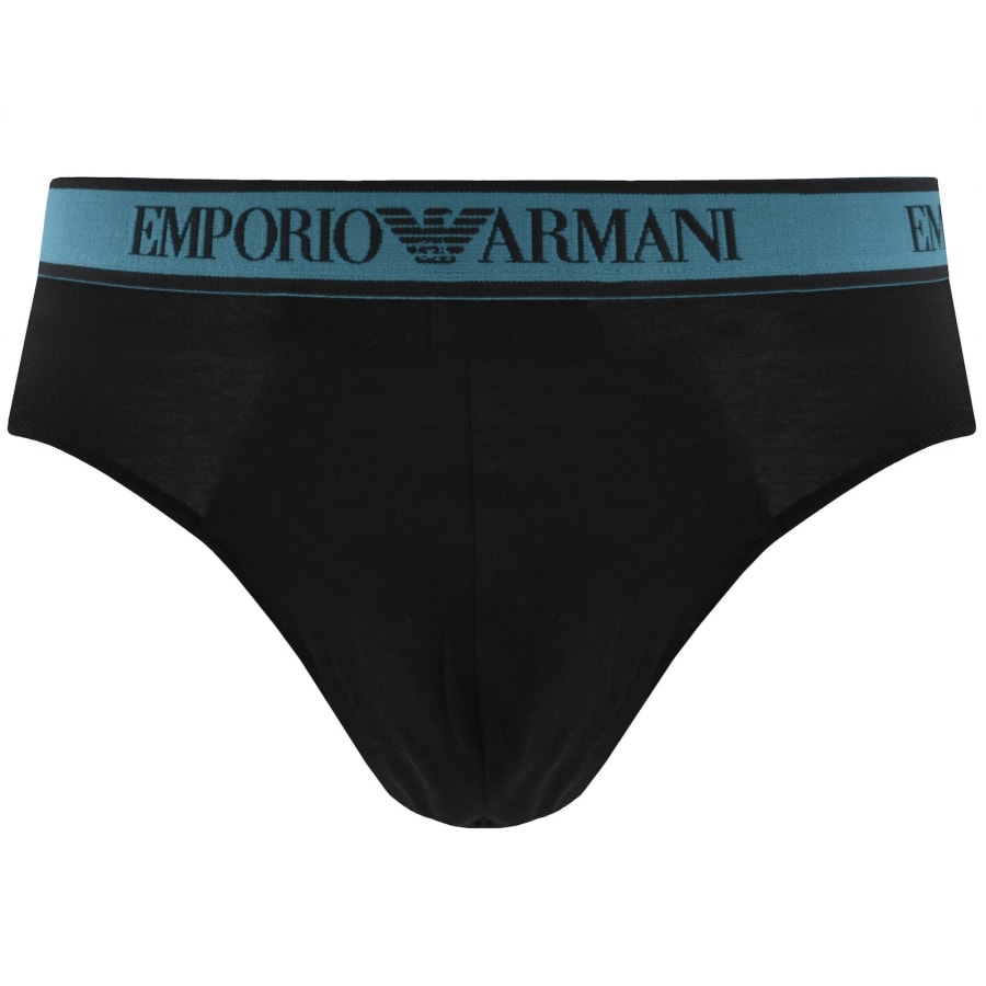 Image number 4 for Emporio Armani 3 Pack Briefs Black