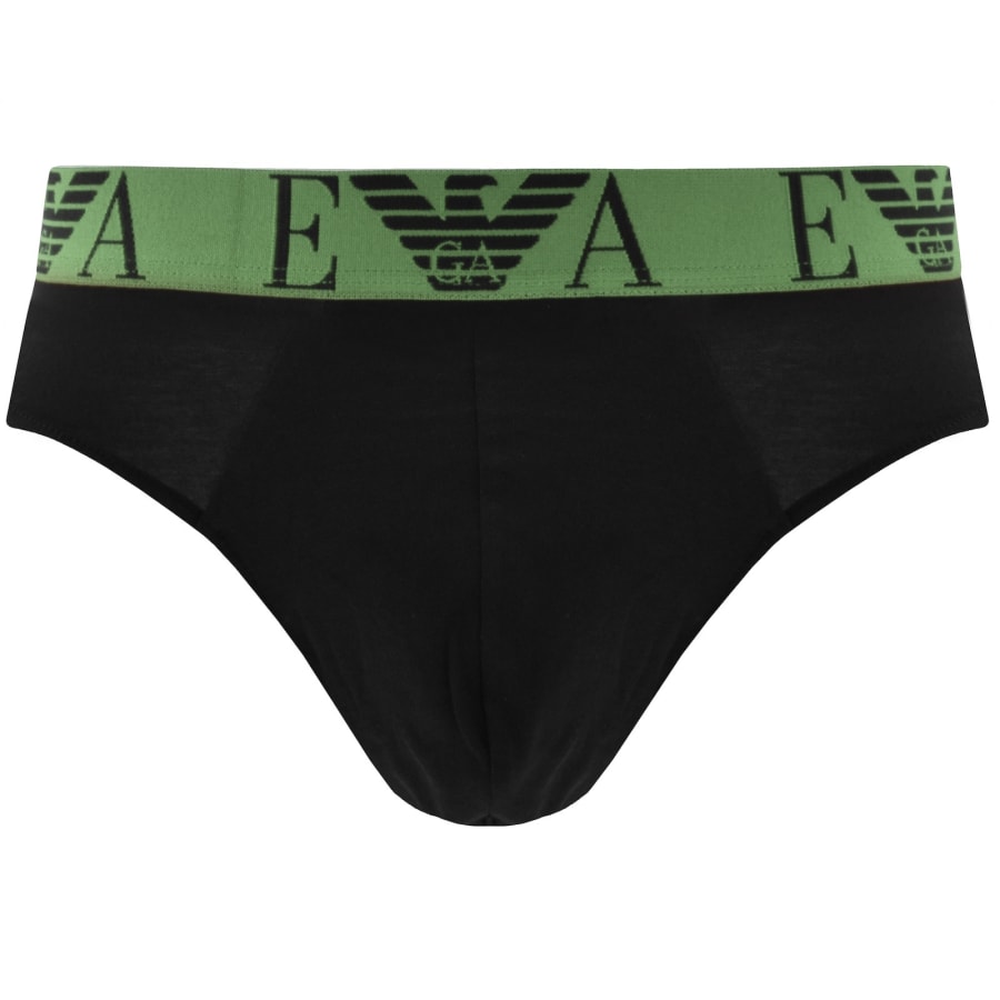 Image number 3 for Emporio Armani 3 Pack Briefs Black