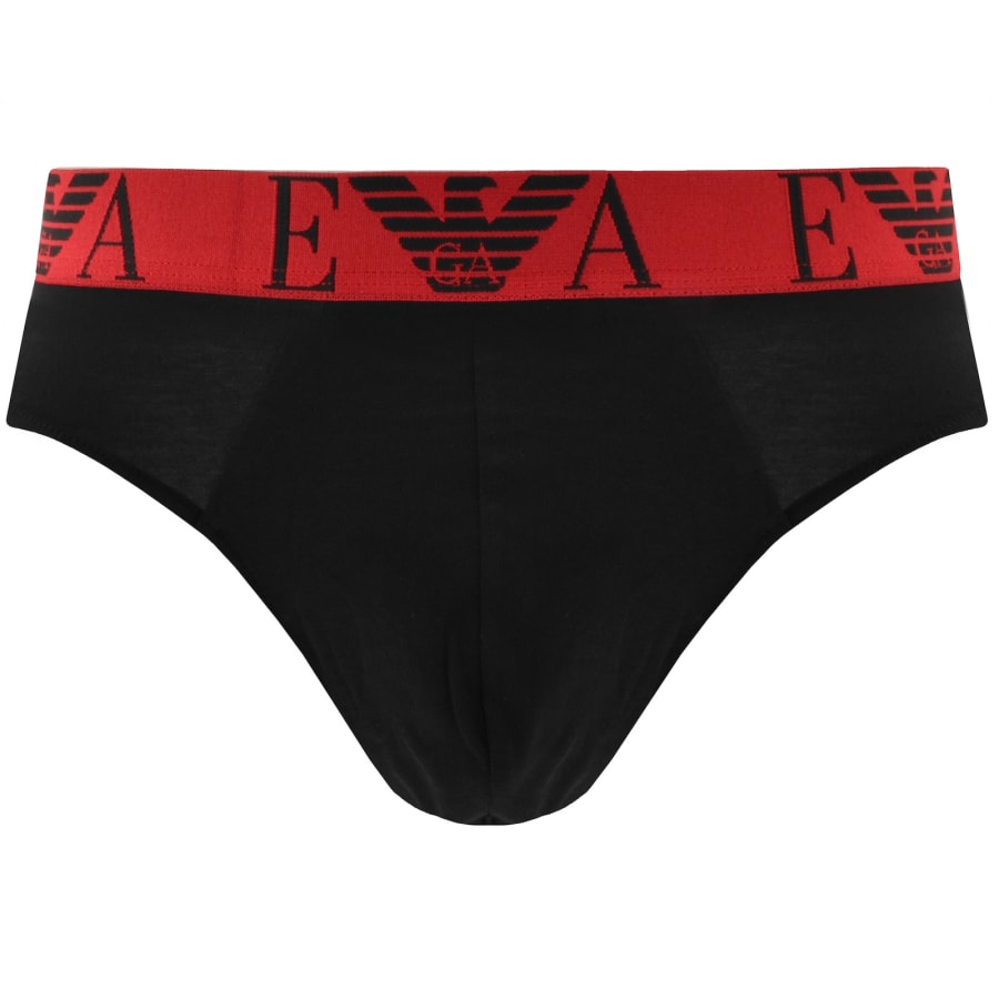 Image number 4 for Emporio Armani 3 Pack Briefs Black