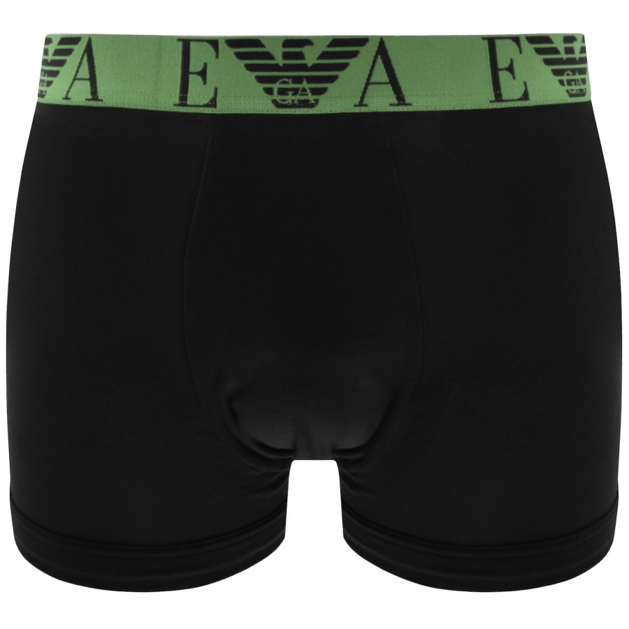 Image number 4 for Emporio Armani Underwear 3 Pack Trunks Black