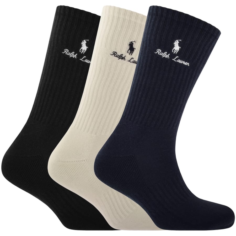 Image number 1 for Ralph Lauren 3 Pack Socks Multi