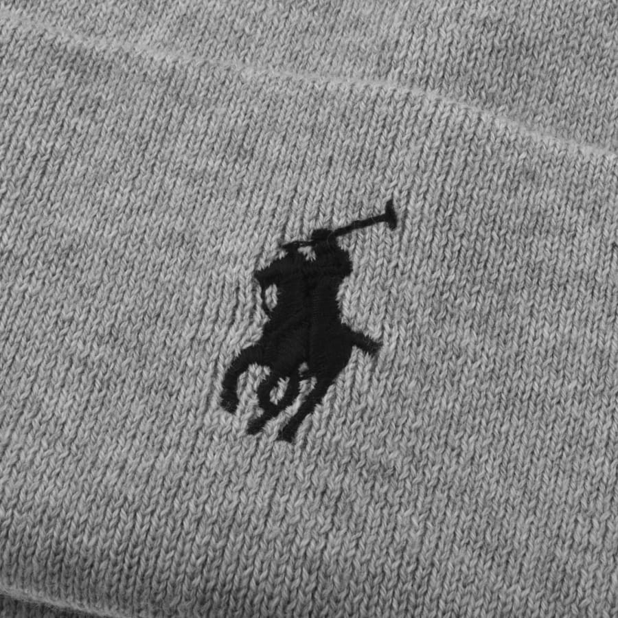 Image number 3 for Ralph Lauren Beanie Hat Grey
