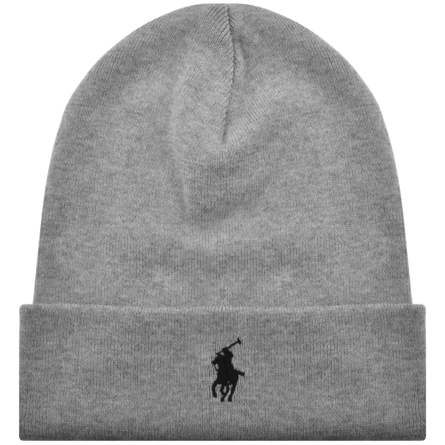 Image number 1 for Ralph Lauren Beanie Hat Grey