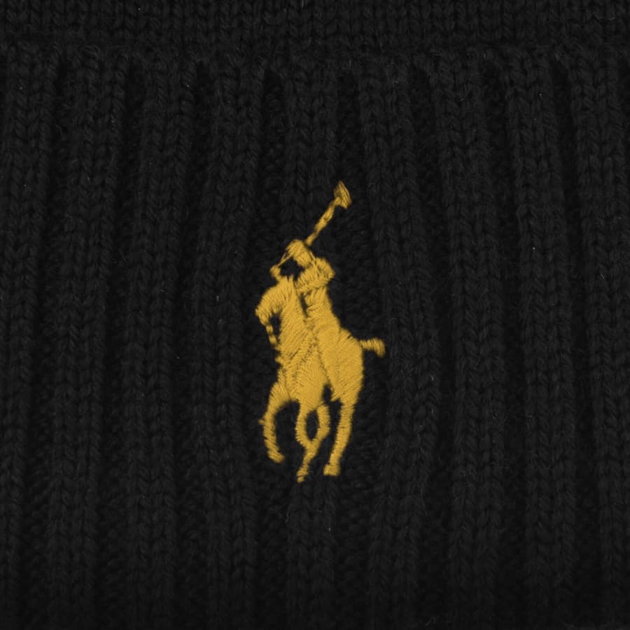 Image number 3 for Ralph Lauren Beanie Hat Black