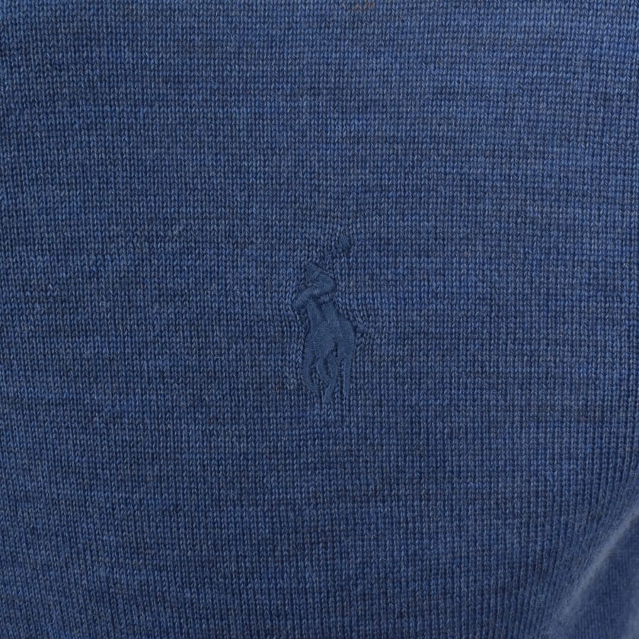 Image number 3 for Ralph Lauren Polo Knitted Wool Jumper Blue