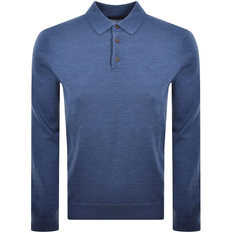 Image number 1 for Ralph Lauren Polo Knitted Wool Jumper Blue