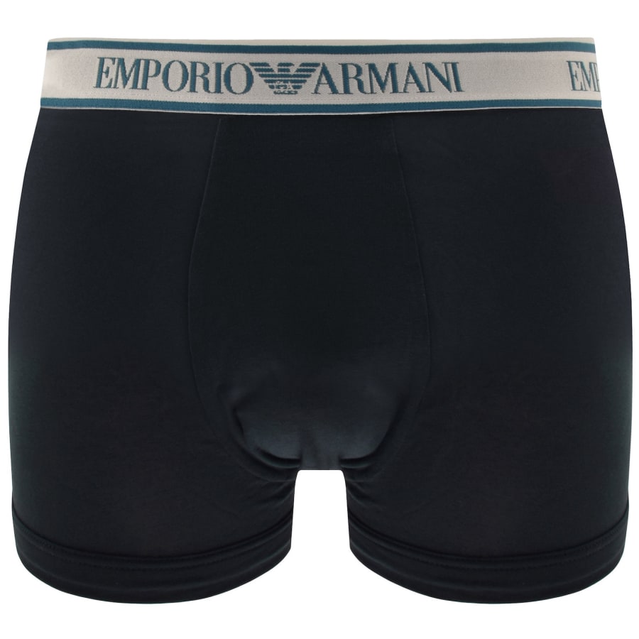 Image number 3 for Emporio Armani Underwear 3 Pack Trunks Navy